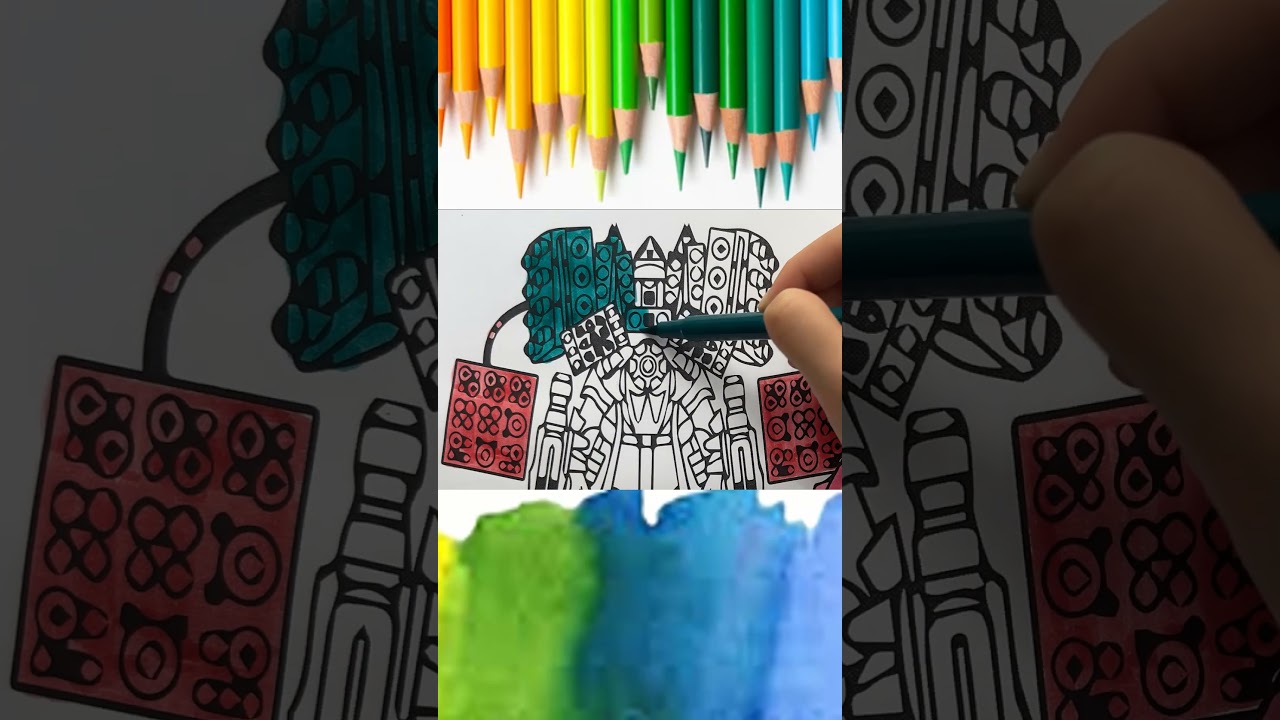 Titan Speakerman tô màu - How to Color Titan Speakerman 