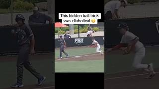 Best hidden ball trick in baseball history #shorts