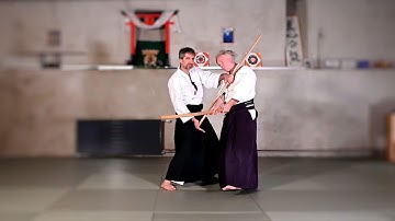 San no Ken tai jo (with throwing variation) - 三の剣対杖 - Aikido Virtual Dojo