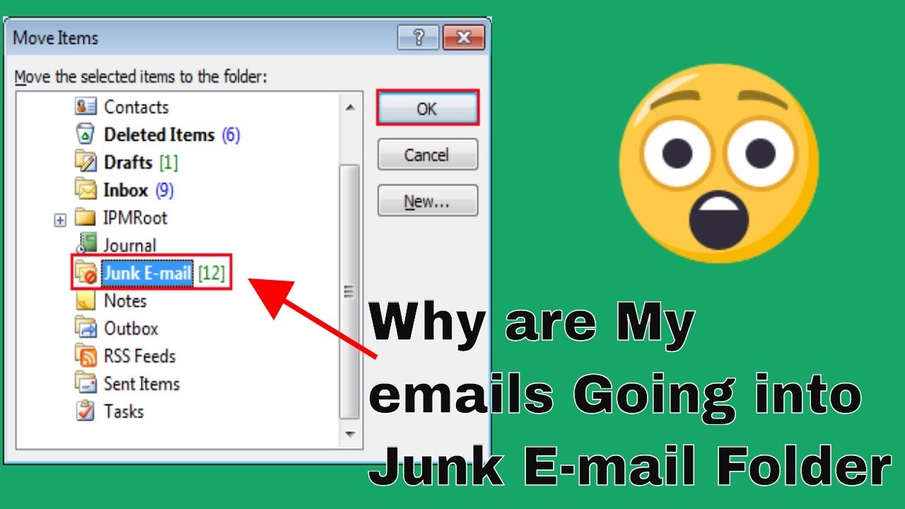 microsoft office email keeps going to junk