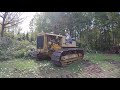 Caterpillar RD6 Pulling Down Trees, Removing Stumps