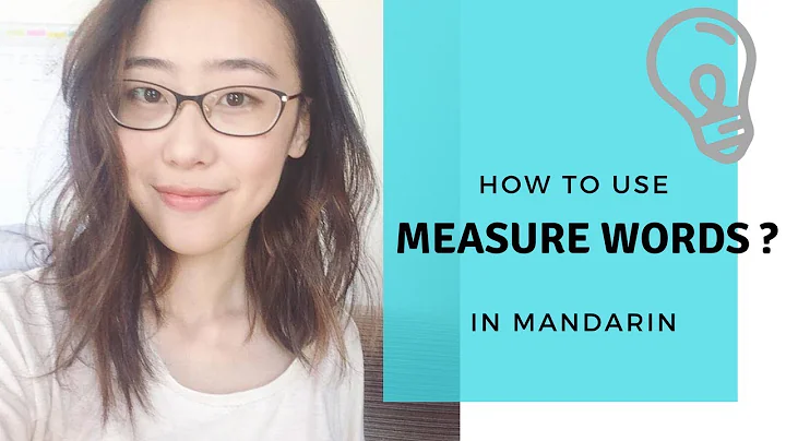 How to use Measure words  in Chinese