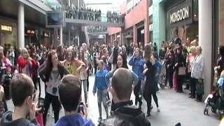 FLASH MOB LIVERPOOL ONE AFA AND KCC - LOWER VIEW POINT