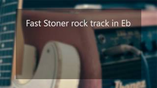 Fast stoner rock backing track in Eb