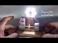 How to make free energy generator at home easy using DC motor & battery - DIY project actually work