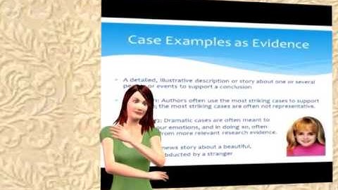 critical thinking  - evaluating evidence