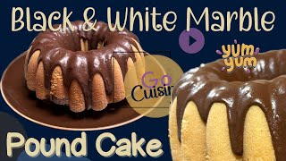 Marble Bundt Cake - I'm making a Black & White Pound Cake (vanilla & chocolate) from King Arthur