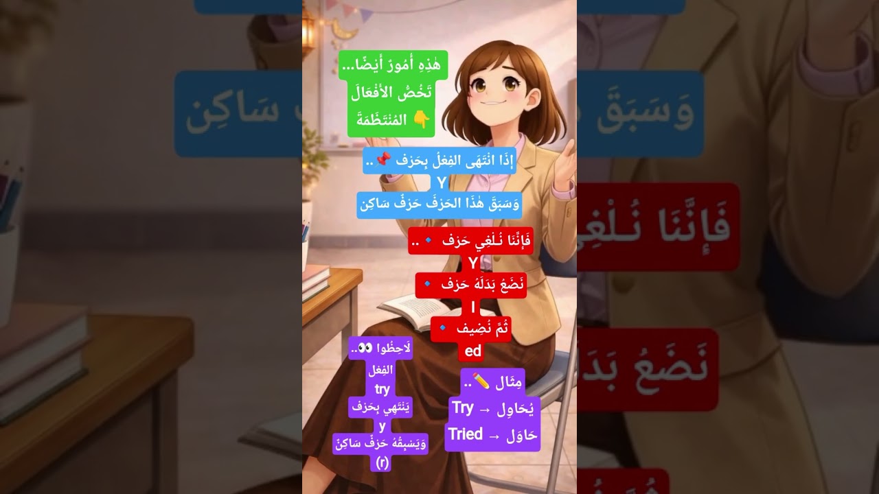 شرح الأفعال المنتظمة وغير المنتظمة في اللغة الإنجليزية | قواعد الماضي ببساطة 📘✏️