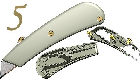 5-Project 23| Utility Knife 1 |SolidWorks Tutorial : housing 2