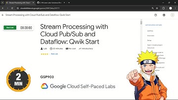 Stream Processing with Cloud Pub/Sub and Dataflow: Qwik Start | #qwiklabs |#GSP903