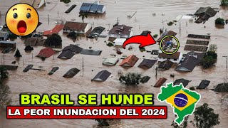 BRASIL SUFRE LA PEOR INUNDACION, IMAGENES DE UN DRON CAPTA EL GRAN DESASTRE EN RIO GRANDE DO SOUL
