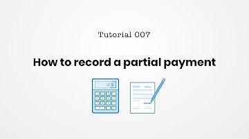How to record a partial payment on an invoice