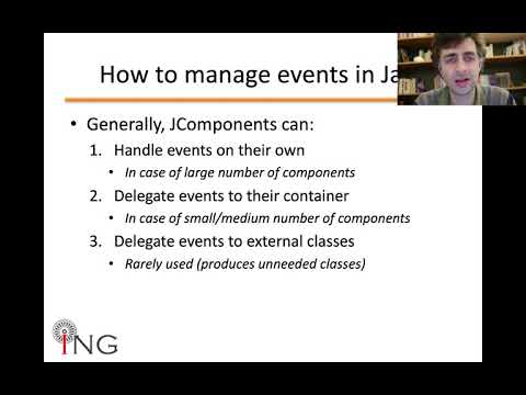 JAVA: Swing e modelli di programmazione ad eventi II (M9-E08)