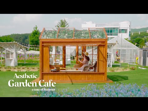 A Taste of Summer -  Vintage Cafe in Seoul, Garden Cafe Filled with Daisies | Korea Aesthetic Vlog
