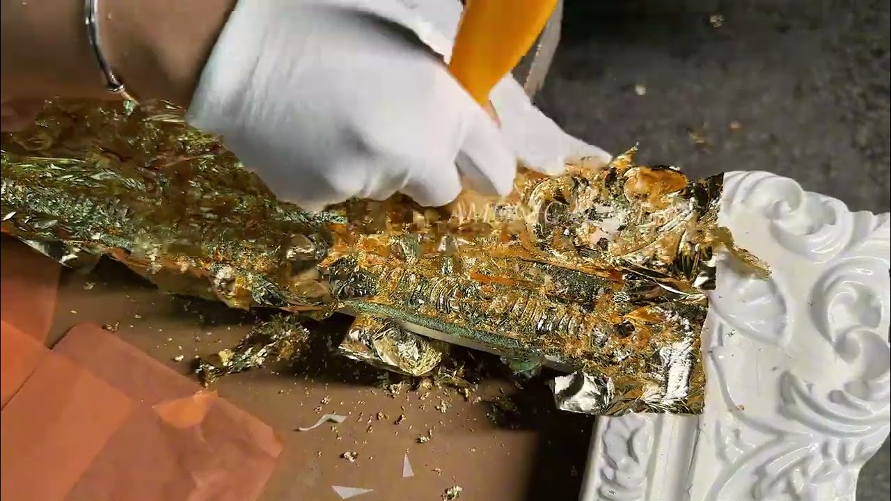 Hand-Applied Gold Leaf Process | Traditional Craft Behind French Furniture