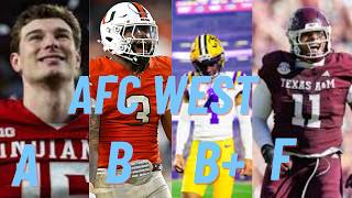 2026 AFC West Draft Grades