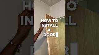 How to install a bedroom door! #diy #highlyhandy #carpentry