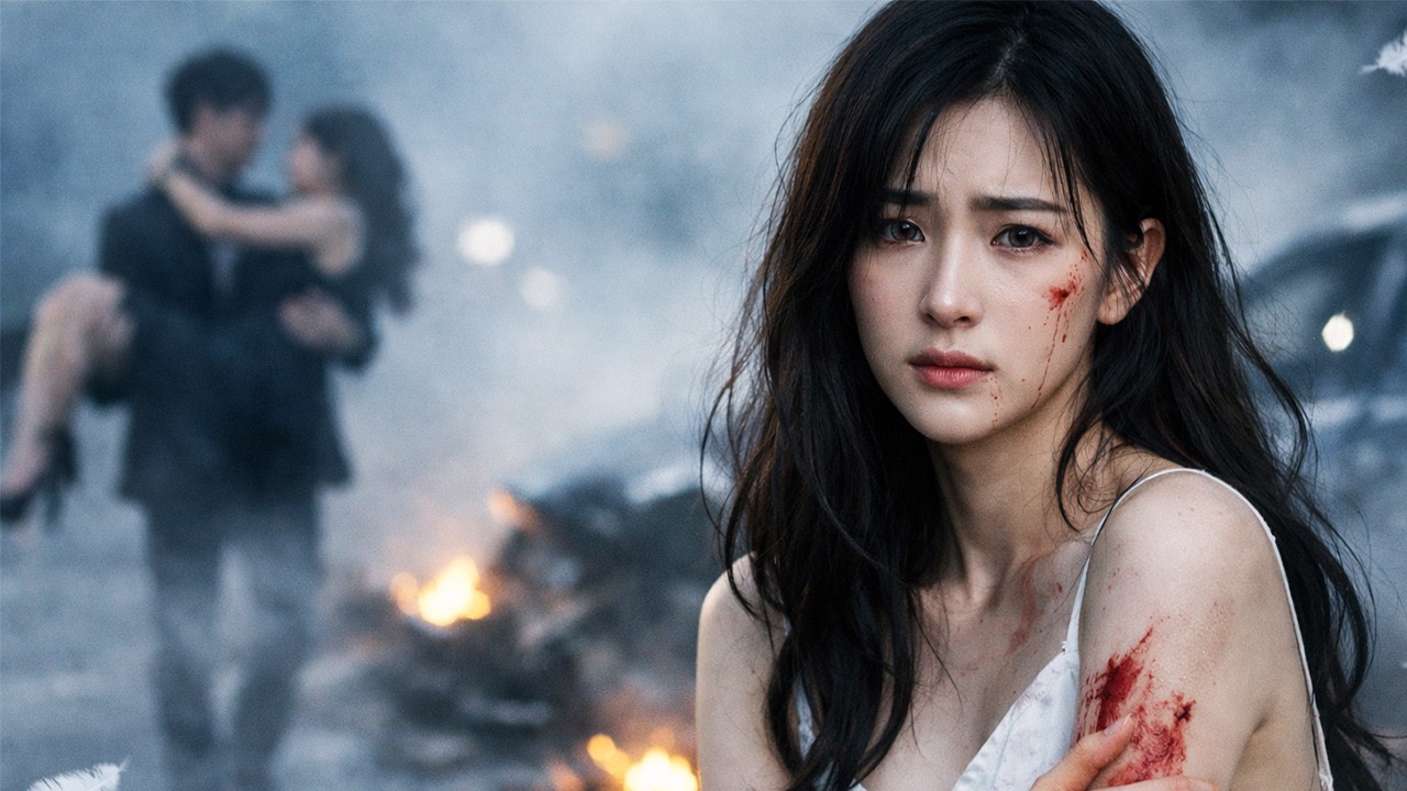 ❤️車禍現場，倒在血泊中的女孩親眼看著丈夫抱著白月光離開，女孩心碎閉眼。多年後，女孩牽著孩子和新丈夫的手散步，他在遠處望著卻悄悄紅了眼。#短劇 #愛情 #女孩#霸总