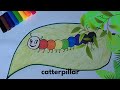 Learn to draw caterpillar easy drawing for kidshow to draw a worm drawing forkids