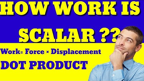 How work is Scalar Physical Quality ????? | Why work is a Scalar quantity | Dot Product | class 9/11