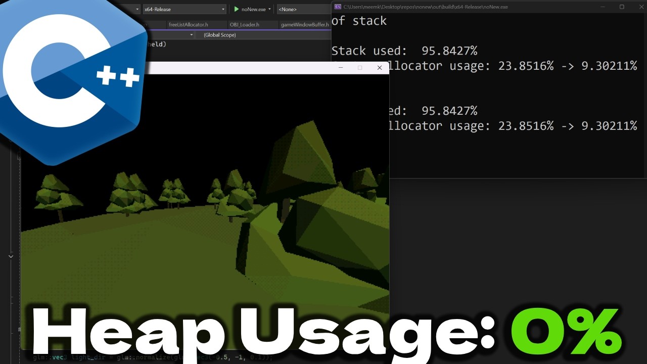 I made a C++ game ENTIERLY on the STACK - YouTube