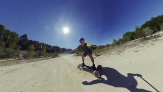 ELECTRIC SKATEBOARDING KALY NYC CHASING FPV DRONES AT SPEED