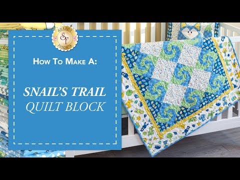How to Make a Snail&#039;s Trail Quilt Block | a Shabby Fabrics Quilting Tutorial