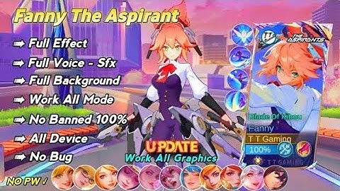 Update Script Skin Fanny Aspirant Blade Of Kibou | No Password Full Effect & Voice | Fanny Aspirant