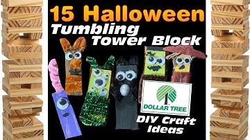 Spooky DIY: Creating 15 Halloween Characters with Mini Jenga Blocks