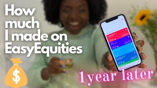 Investing on EasyEquities | How much I made in one year | What I invested in on the EE ZAR Account