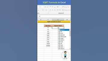 Square Root of Number in Excel #excel #exceltips #exceltutorial #msexcel #developer #microsoftexcel