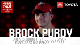 EXCLUSIVE: Brock Purdy looks back on his rookie season, rehabbing from UCL surgery & more! | NBCSBA
