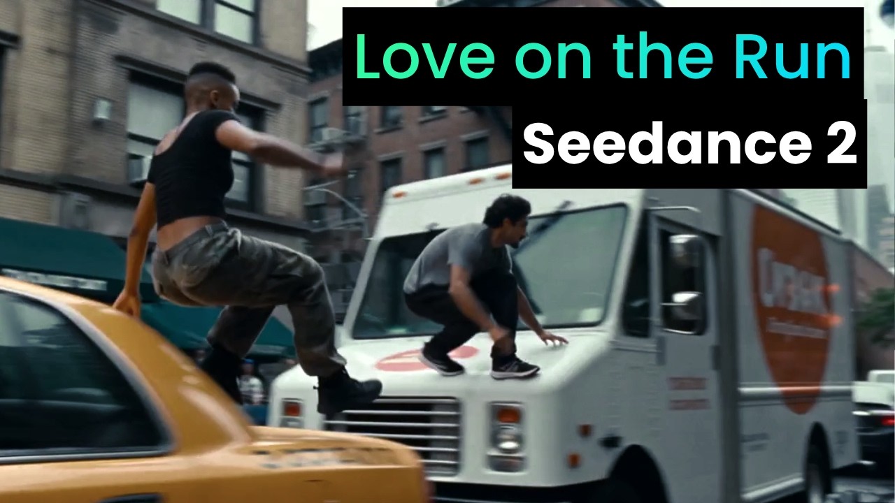 Love on the Run, an AI film by AI Video School