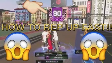 HOW TO REP UP FAST!! NBA 2k19 FIRST 90 OVERALL SECRET REWARDS