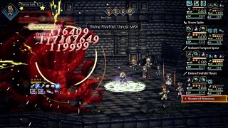 Octopath COTC - Elite Tower F2 Making Takoyaki in 16T ft. Nephti A4 and No Healing Farm Strategy