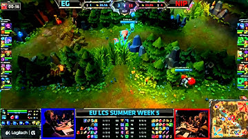 Evil Geniuses vs Ninjas in Pijamas LCS EU W5D1 Summer Split 2013