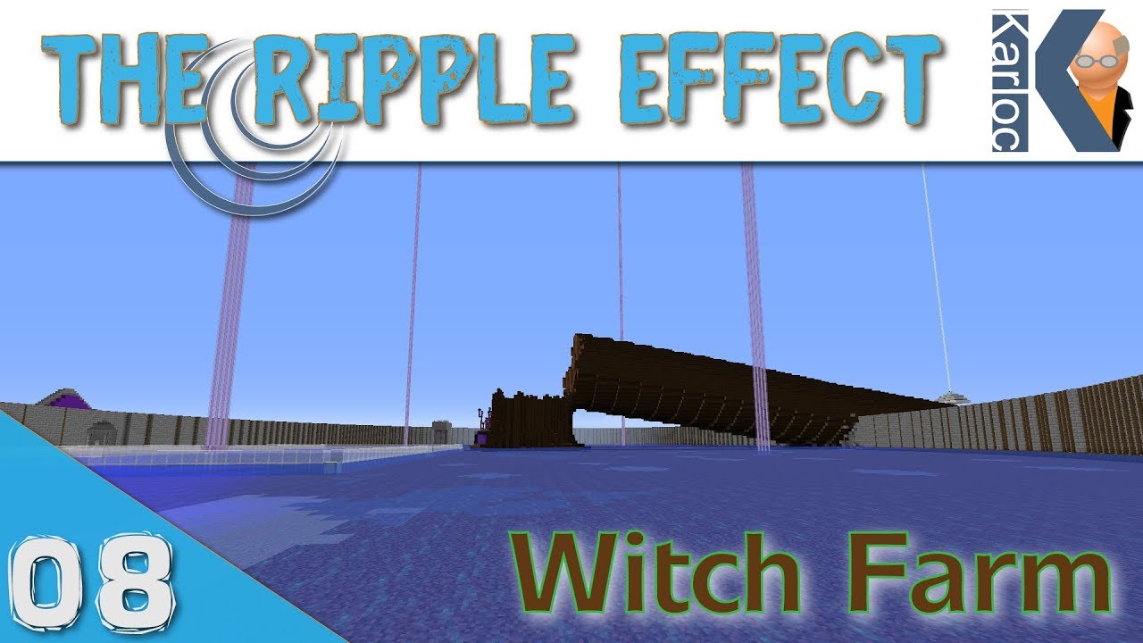 Minecraft Let's Play: Ripple Effect Server EP08: The Witch Farm - YouTube