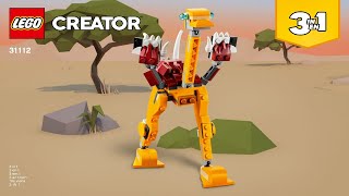 LEGO instructions - Creator - 31112 - Wild Lion (Book 3)