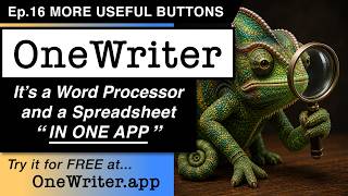 OneWriter in Five Minutes Ep. 16 - MORE USEFUL BUTTONS screenshot 1