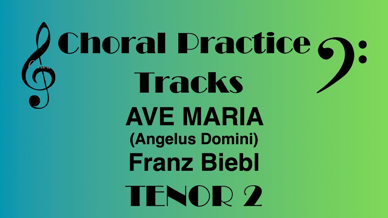 Ave Maria (Angelus Domini) TENOR 2 Franz Biebl