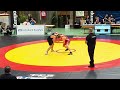 Wrestlingringen deutschemeisterschaft 2024 u  17 bis 71 kg elias kunz  denis budanov