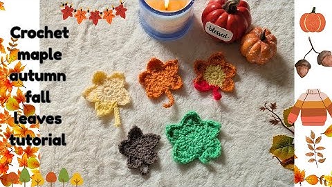 🌿 Crochet Maple Leaf Tutorial 🍁 | Easy Autumn & Fall Leaves Pattern #crochetpatterns #autumn #diy 