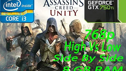 Assassins Creed Unity Test!!! Gtx 750 Ti ! High Vs Low Settings!!! Side By Side Comparisons!!!