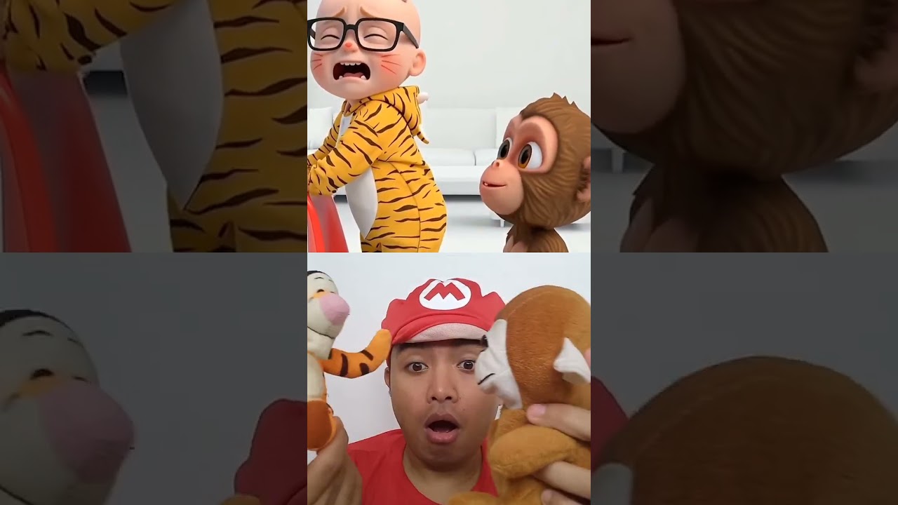 So cute the baby and the monkey !!!