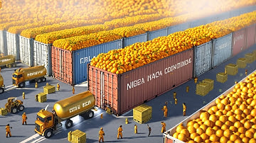 Inside the Mega Orange Factory: How Millions of Oranges Are Processed into Juice for Export?