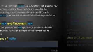 Understanding Object Creation in C+ + : malloc vs new