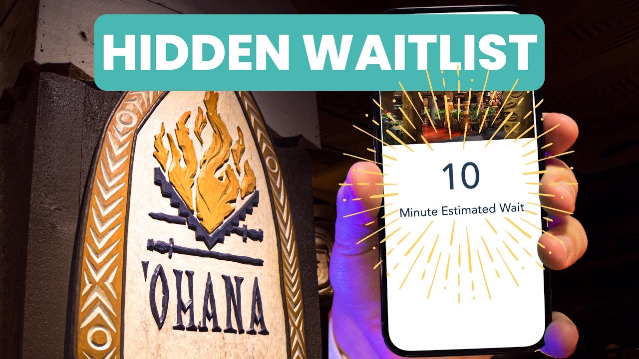 Disney's Hidden Dining Hack The Mobile WalkUp Waitlist YouTube