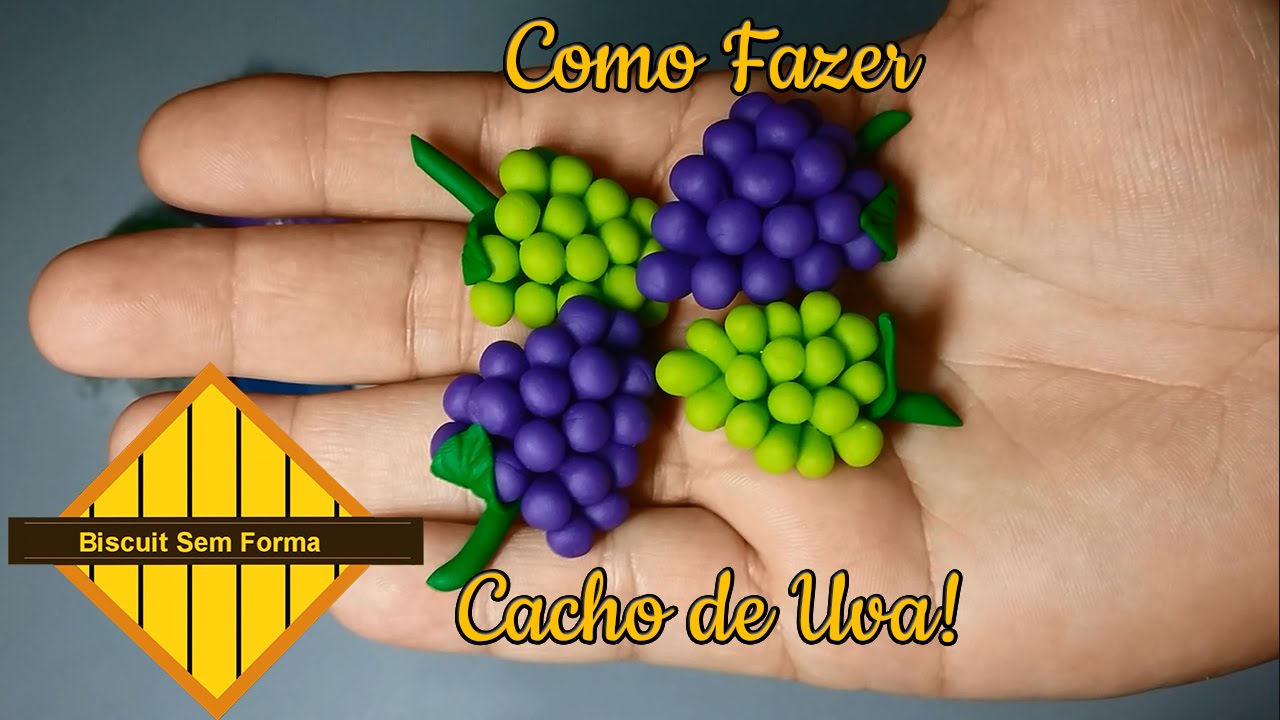 como fazer biscuit 1 cacho de uva youtube