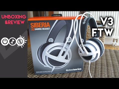 SteelSeries Siberia V3 White Unboxing & Review