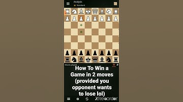 How to Win a Chess Game in just 2 Moves #shorts